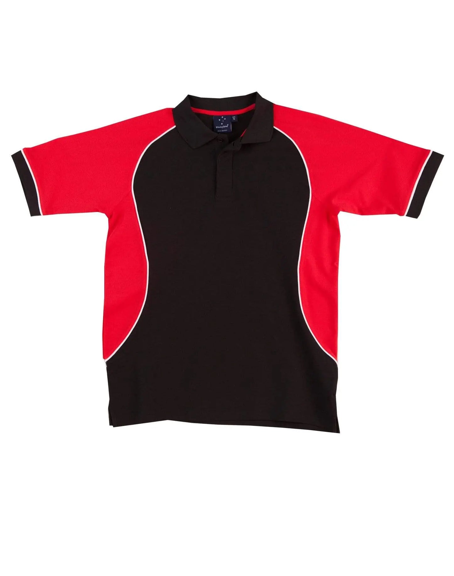 Winning Spirit Arena Polo Kids Ps77k Casual Wear Winning Spirit Black/ White/Red 4K
