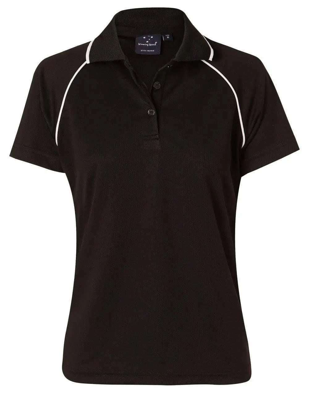 WINNING SPIRIT CHAMPION POLO Ladies' PS19 Casual Wear Winning Spirit Black/White 8