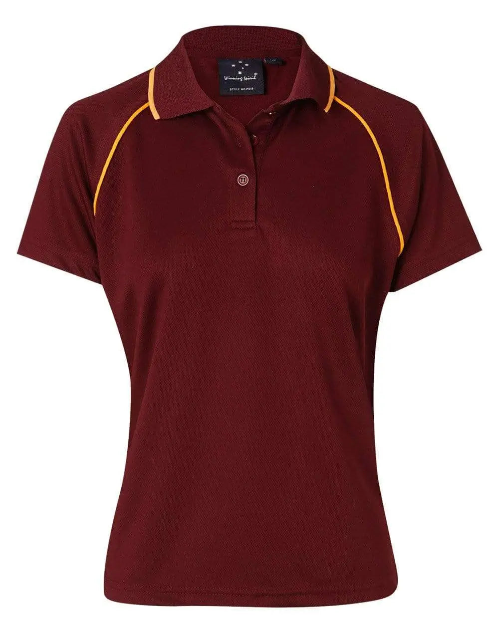 WINNING SPIRIT CHAMPION POLO Ladies' PS19 Casual Wear Winning Spirit Maroon/Gold 8