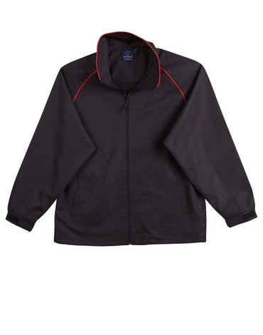 Winning Spirit Champion's Track Top - Unisex Jk21 Casual Wear Winning Spirit Black/Red S