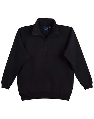 Winning Spirit Falcon Fleece Sweat Top Men's Fl02 Casual Wear Winning Spirit Black S