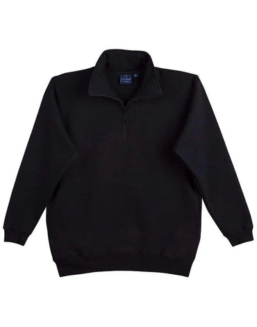 Winning Spirit Falcon Fleece Sweat Top Men's Fl02 Casual Wear Winning Spirit Black S