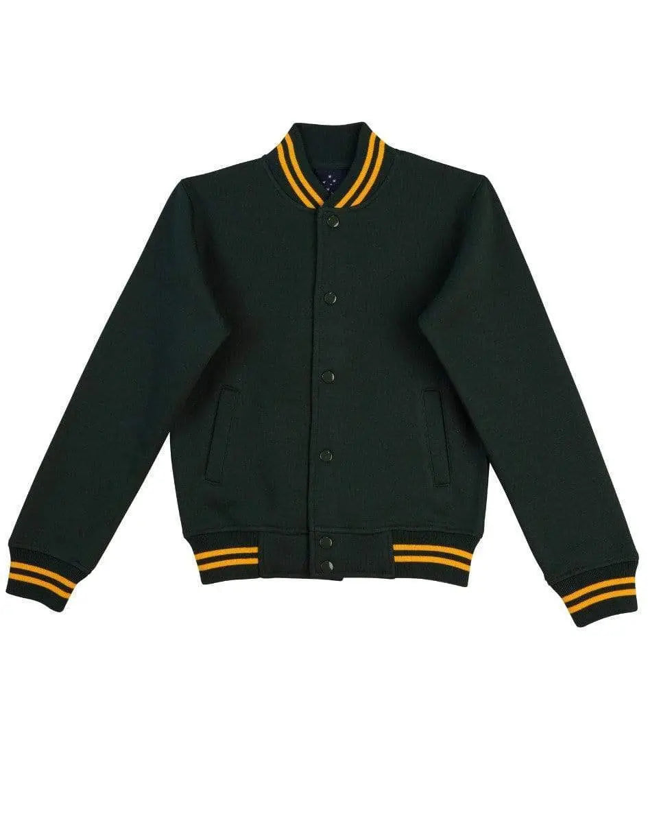 Winning Spirit Fleece Letterman - Unisex Fl11 Casual Wear Winning Spirit Bottle/Gold XXXS