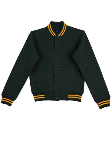 Winning Spirit Fleece Letterman - Unisex Fl11 Casual Wear Winning Spirit Bottle/Gold XXXS