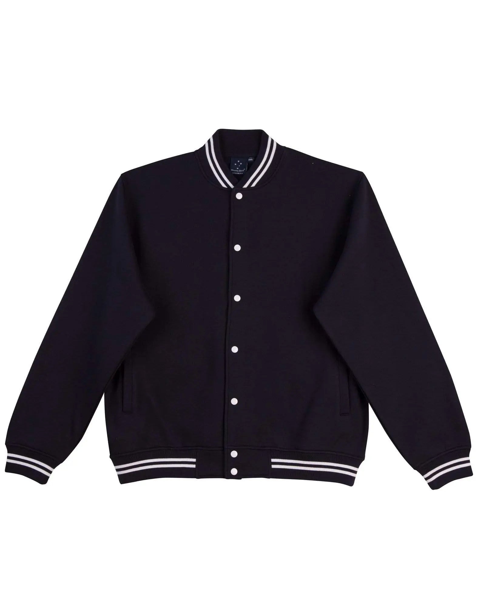 Winning Spirit Fleece Letterman - Unisex Fl11 Casual Wear Winning Spirit Navy/White XXXS