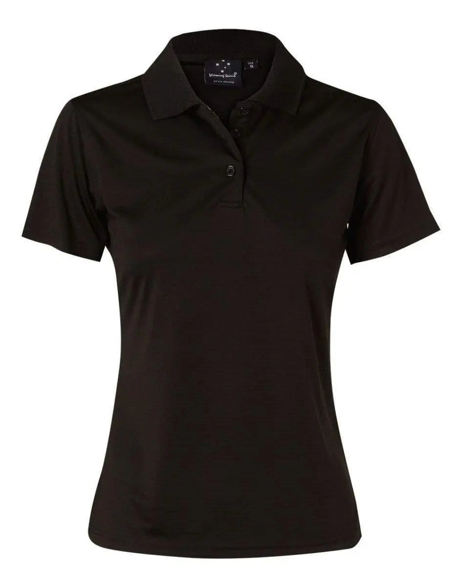 Winning Spirit Icon Polo Ladies'  Ps76 Casual Wear Winning Spirit Black 8