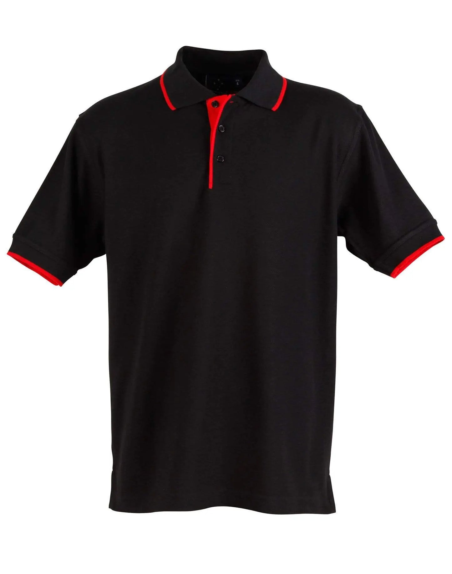 Winning Spirit Liberty Polo Men's Ps08 Casual Wear Winning Spirit Black/Red XS