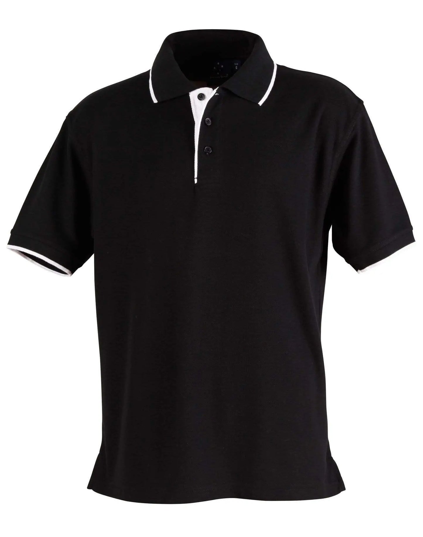 Winning Spirit Liberty Polo Men's Ps08 Casual Wear Winning Spirit Black/White XS