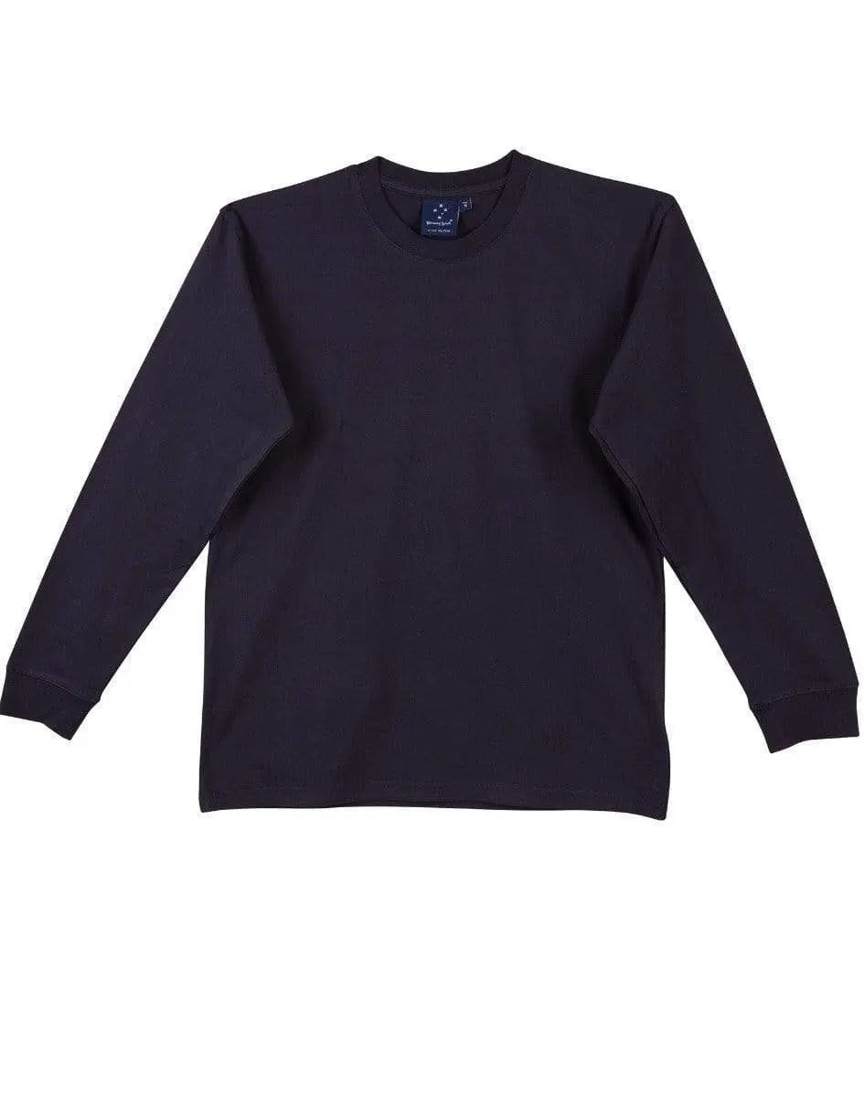 WINNING SPIRIT LONDON LONG SLEEVE TEE Mens TS02 Casual Wear Winning Spirit Navy S