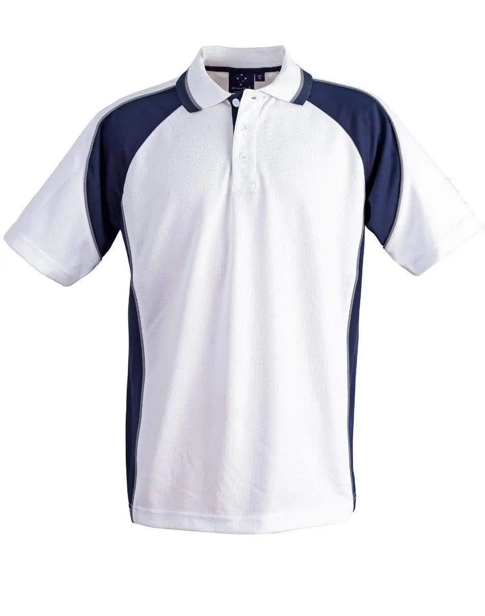 Winning Spirit Mascot Polo Kids Ps49k Casual Wear Winning Spirit White/Navy 6K