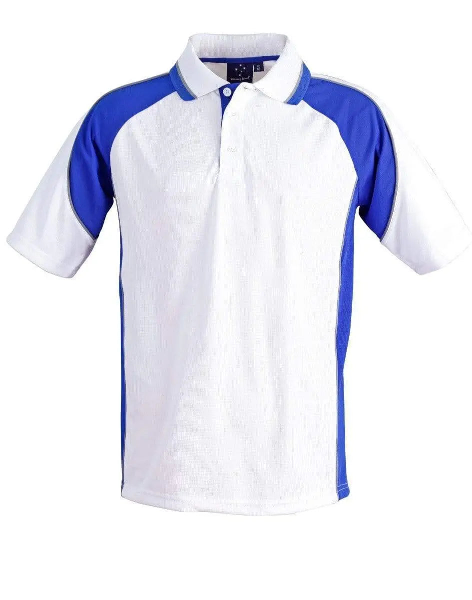 Winning Spirit Mascot Polo Kids Ps49k Casual Wear Winning Spirit White/Royal 6K