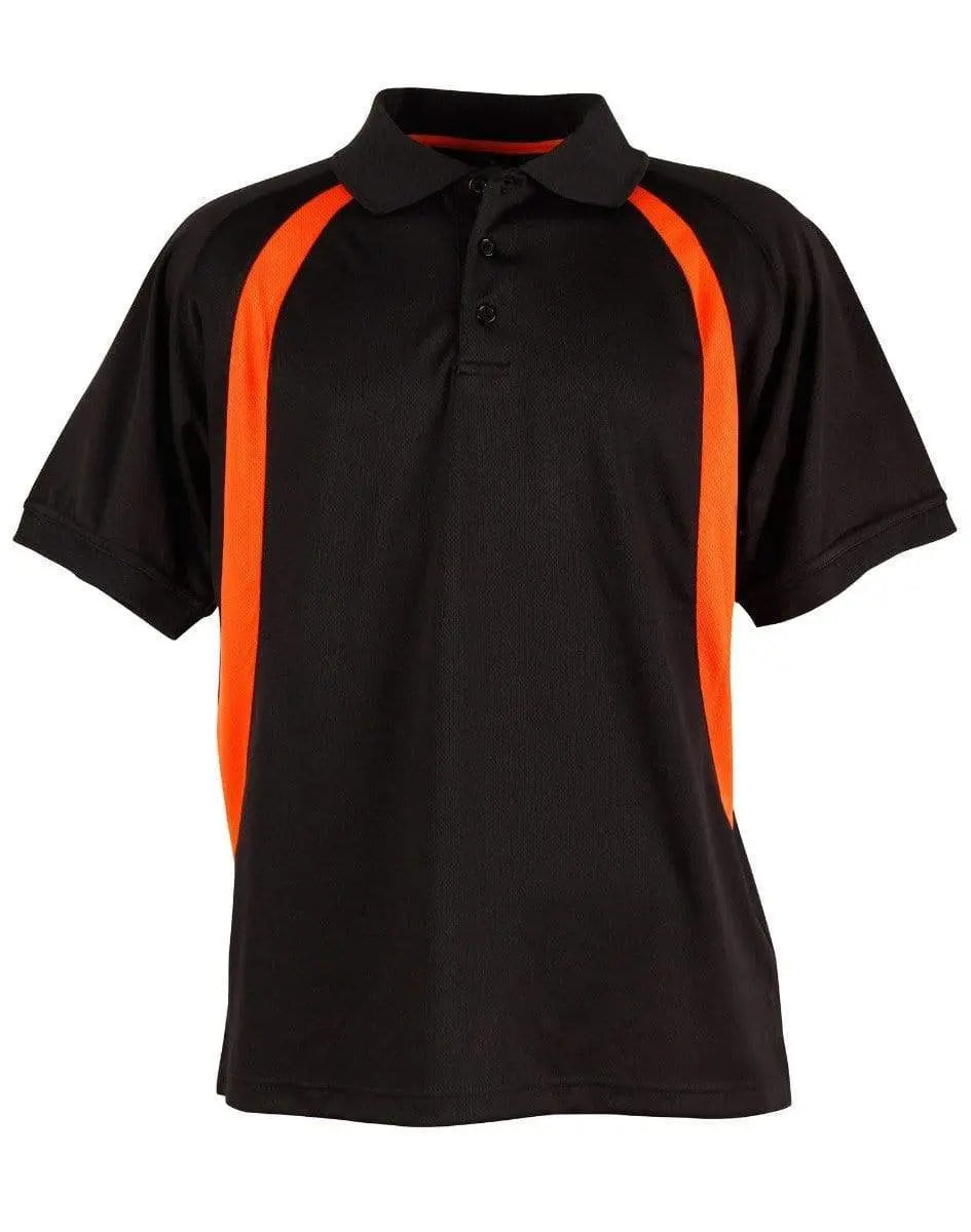 Winning Spirit Olympian Polo Men's  Ps51 Casual Wear Winning Spirit Black/Orange S