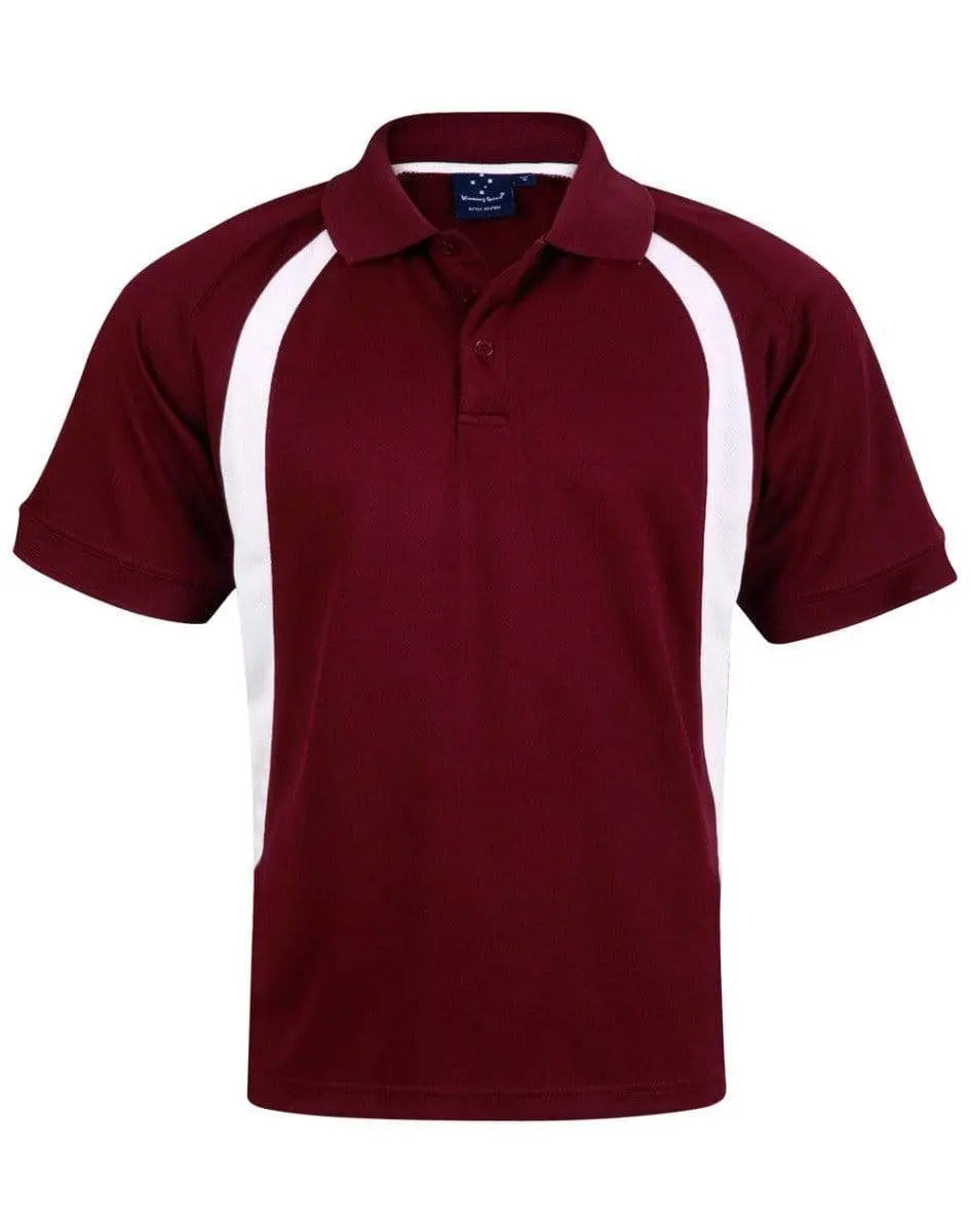 Winning Spirit Olympian Polo Men's  Ps51 Casual Wear Winning Spirit Maroon/White S