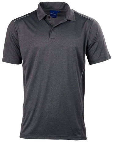 Winning Spirit PS85 HARLAND POLO Men's Casual Wear Winning Spirit BLACK XS