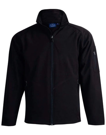 WINNING SPIRIT Softshell Jacket Men's JK23 Casual Wear Winning Spirit Black S