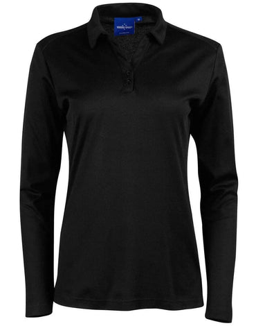 Winning Spirit Victory Plus TRUEDRY® long sleeve polo PS36B Casual Wear Winning Spirit Black 6