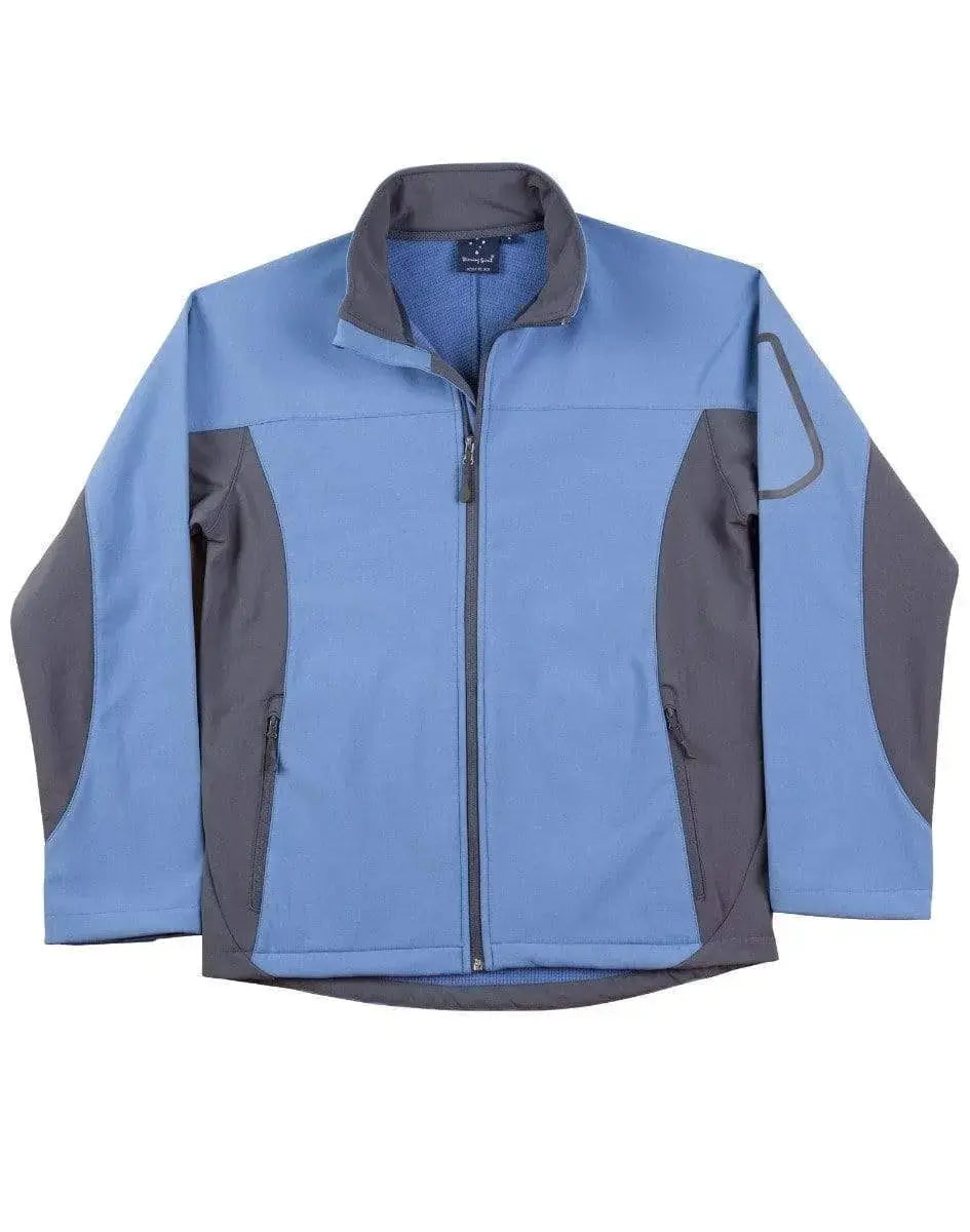 WINNING SPIRIT WHISTLER Softshell Contrast Jacket Men's JK31 Metro Workwear.