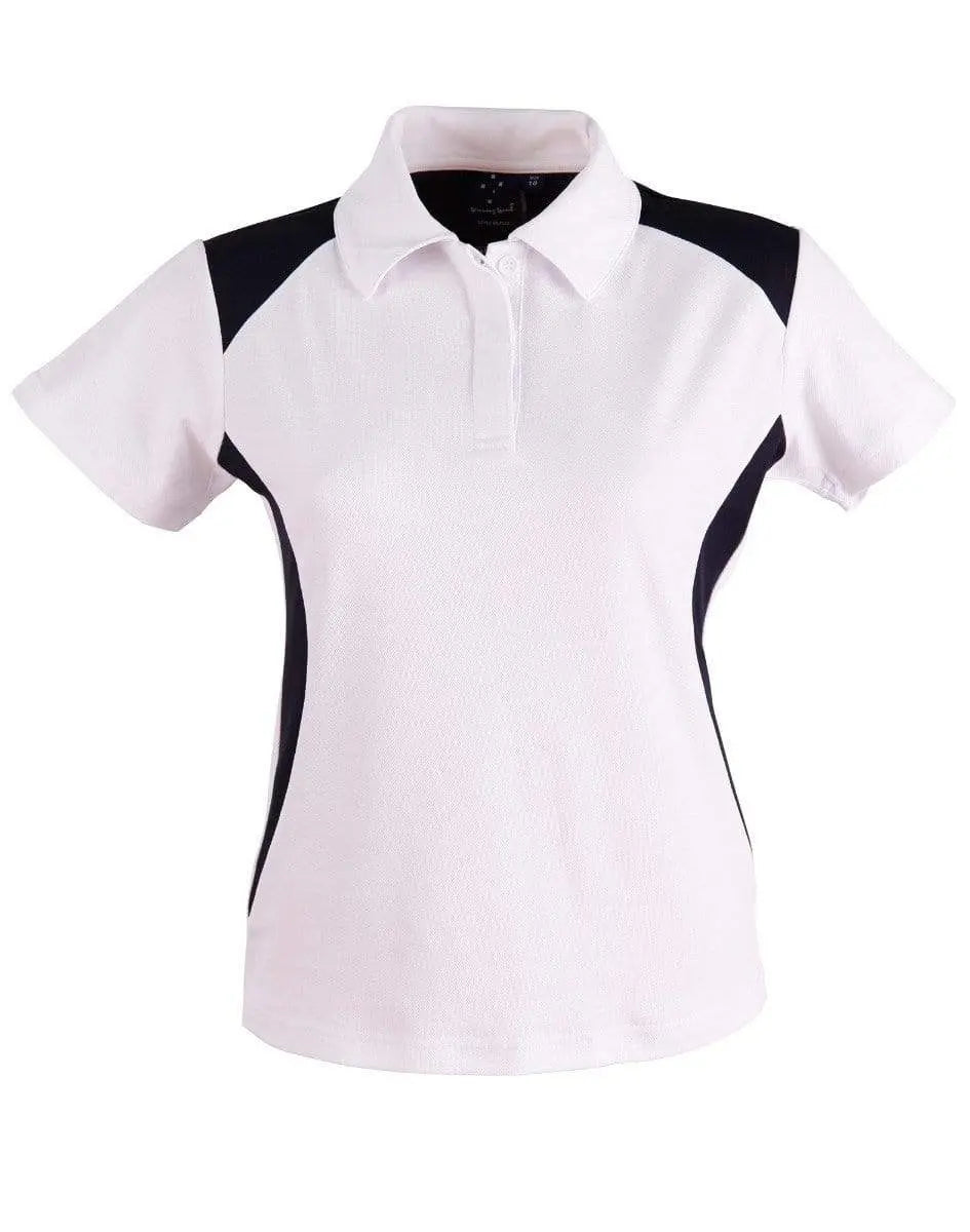 WINNING SPIRIT WINNER POLO Ladies' PS32A Casual Wear Winning Spirit White/Navy 8