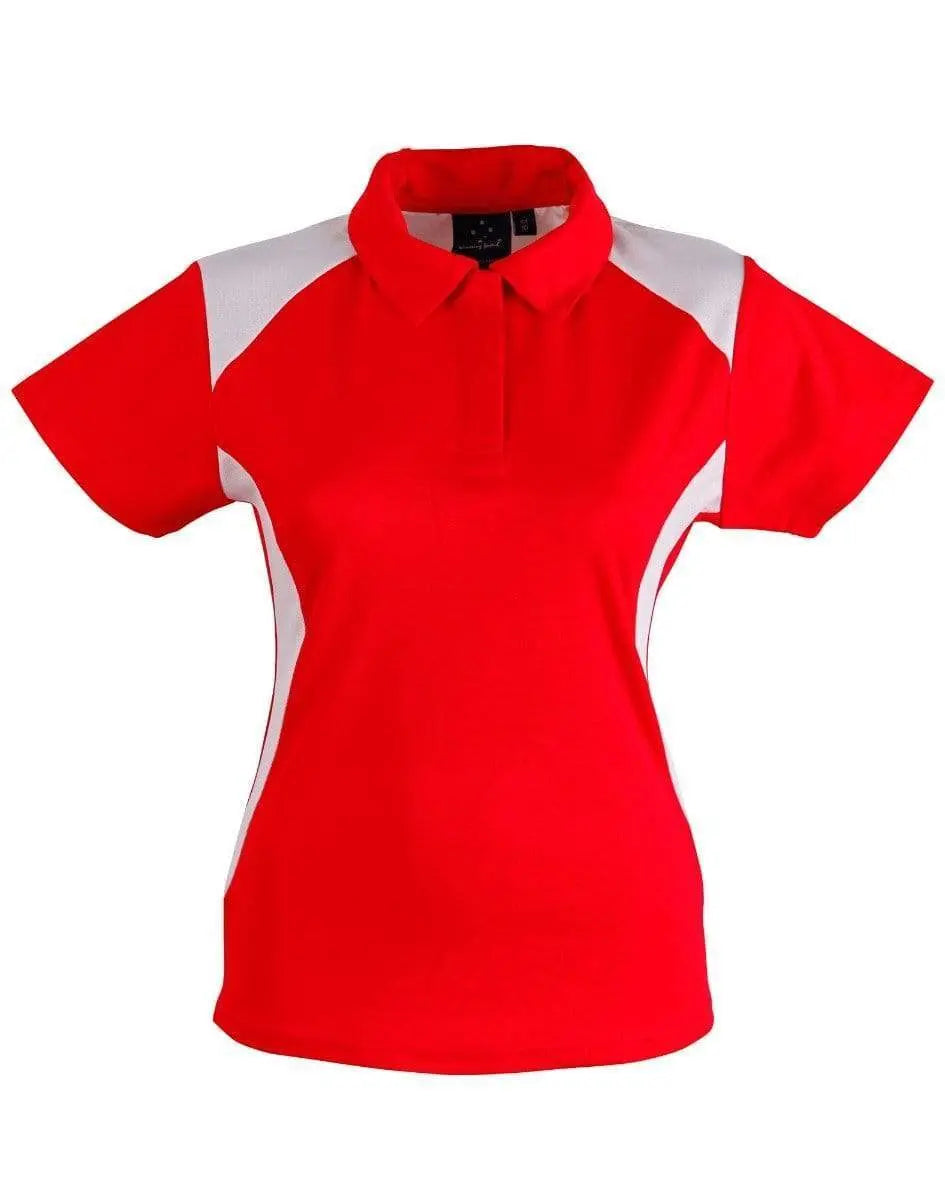 WINNING SPIRIT WINNER POLO Ladies' PS32A Casual Wear Winning Spirit Red/White 8