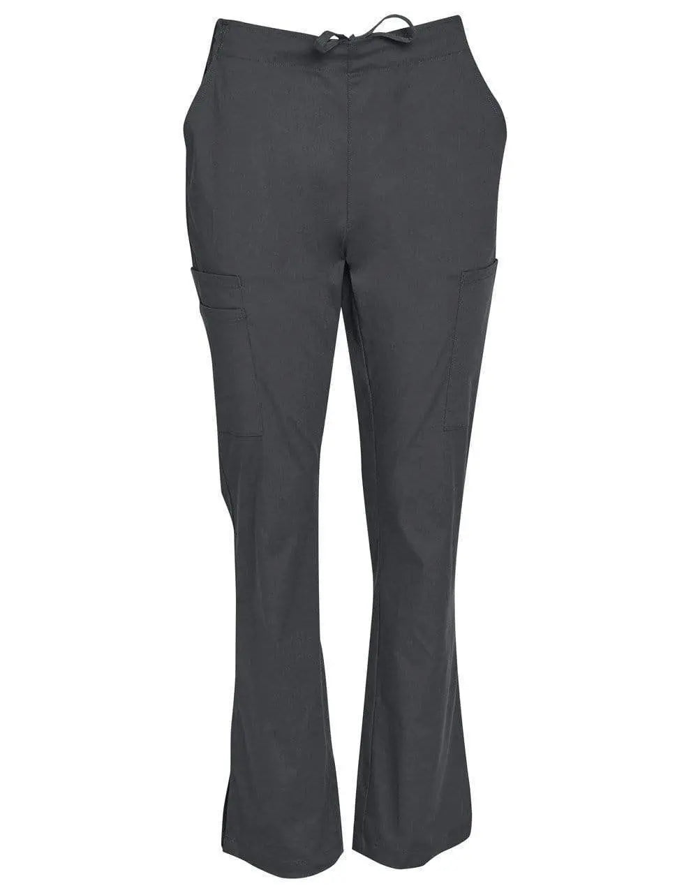 Winning Spirit Ladies Solid Colour Scrub Pants M9720 Health & Beauty Winning Spirit Charcoal 2XS