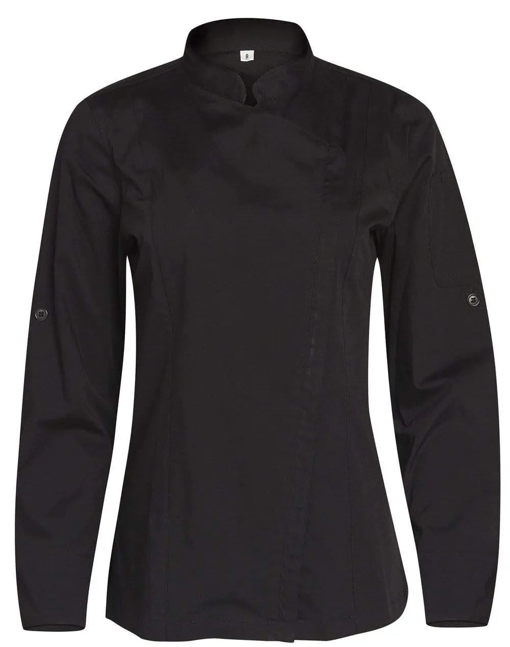 Winning Spirit Ladies Functional Chef Jackets Cj04 Hospitality & Chefwear Winning Spirit Black 2XS