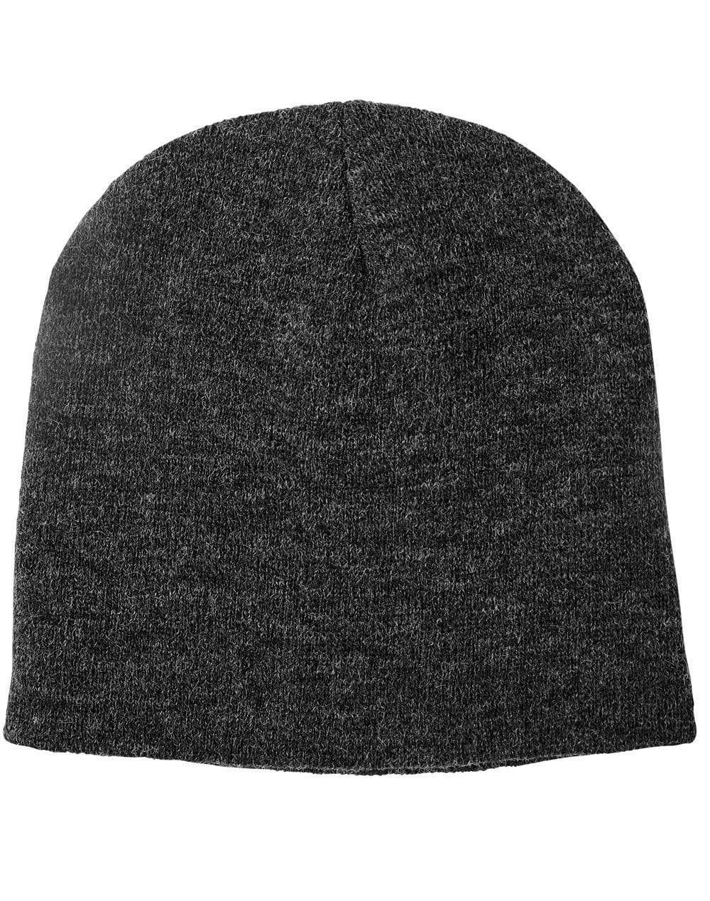 Winning Spirit Marle Slouch Beanie Ch22 PPE Winning Spirit Marl Black