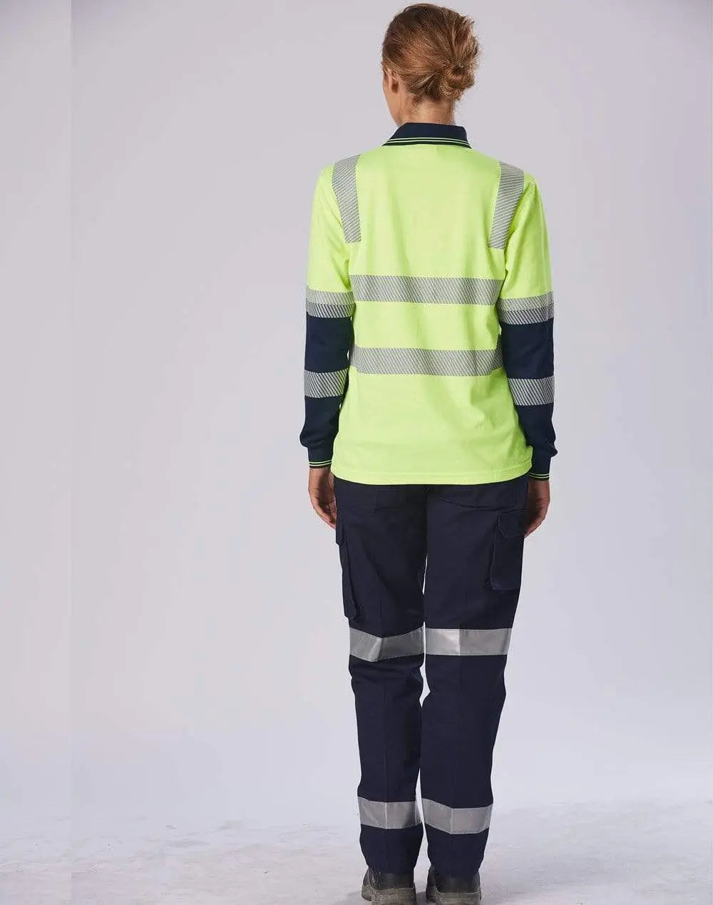 Winning Spirit unisex TRUEDRY® biomotion segmented safety polo SW74 Work Wear Winning Spirit
