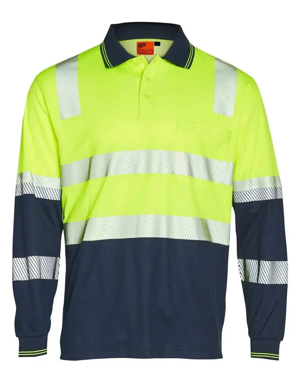 Winning Spirit unisex TRUEDRY® biomotion segmented safety polo SW74 Metro Workwear.