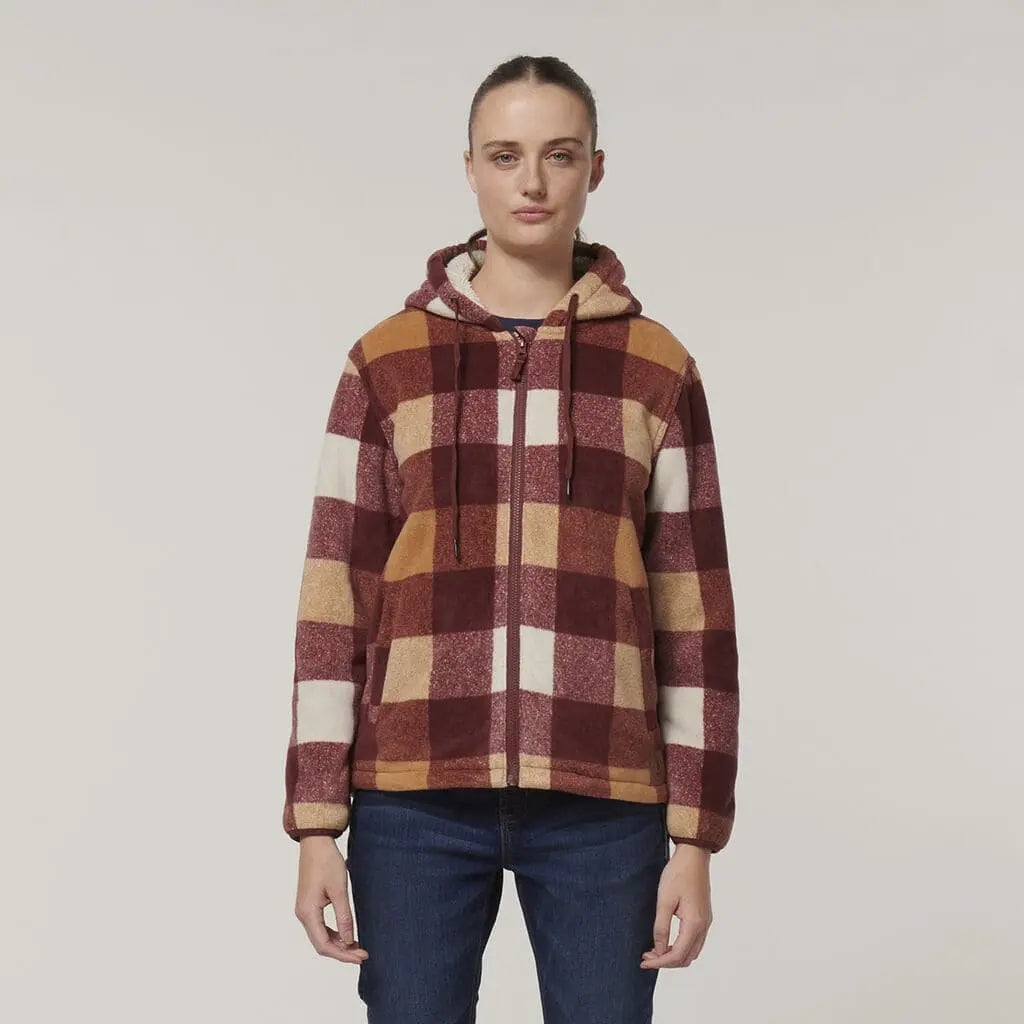 Hard Yakka Womens Check Zoodie Y08522 Hard Yakka