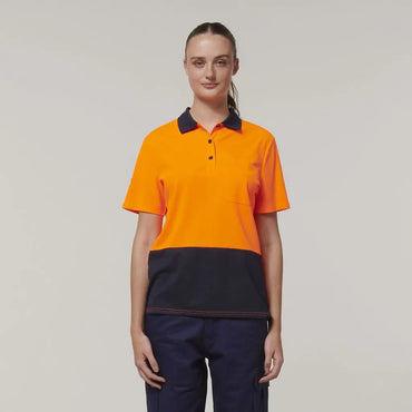 Hard Yakka Women's Hi Vis Polo Shirt Y08601 Hard Yakka
