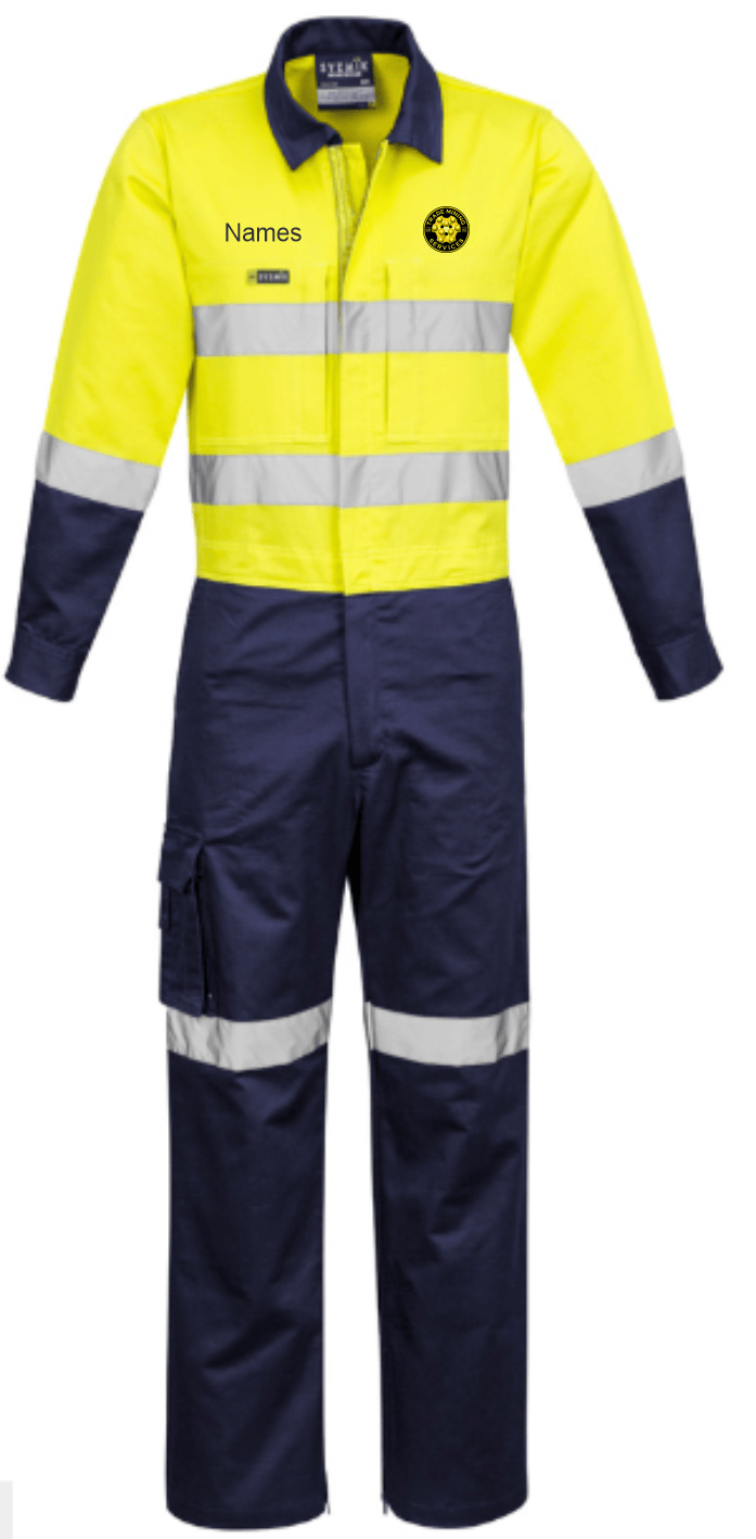 TMS Men’s Rugged Cooling Taped Overall ZC804 x 3