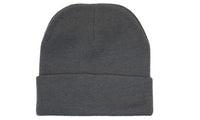 Headwear Knitted Acrylic Beanie X12 - 4243 Cap Headwear Professionals Charcoal One Size 