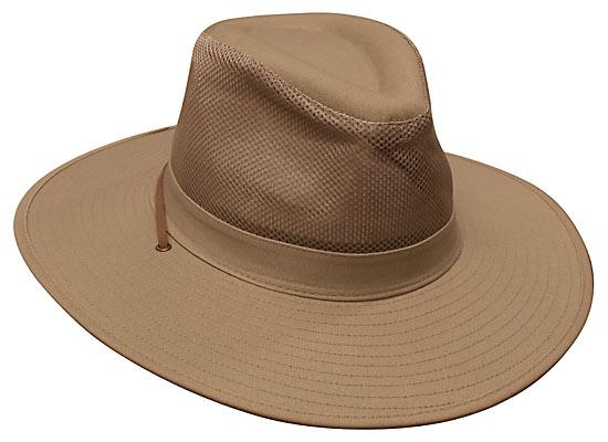 Headwear Safari Cotton Twill Mesh Hat X12 - 4276 Cap Headwear Professionals Sandstone S 
