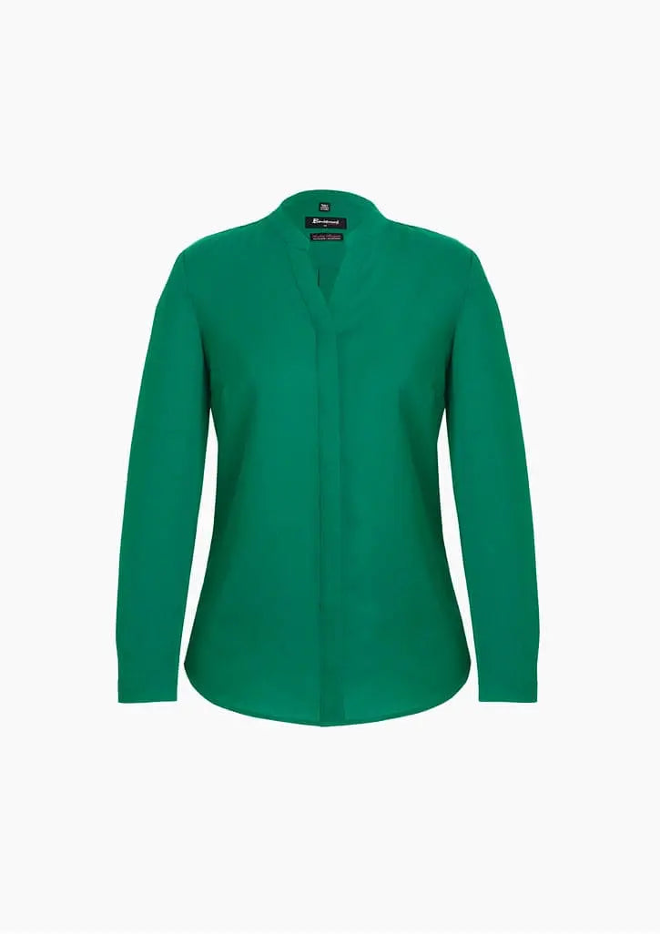 Biz Corporates Juliette Womens Plain Blouse 44210 Corporate Wear Biz Corporates 4 Lorikeet Green