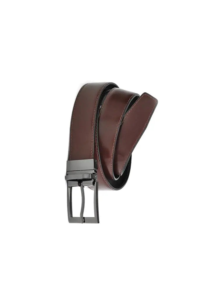 Biz Corporates Mens Leather Reversible Belt 99300 Corporate Wear Biz Corporates 72 - 97 Brown