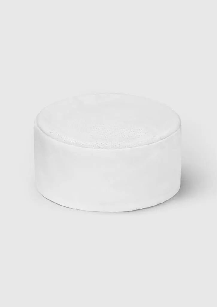 Biz Collection Mesh Flat Top Chef Hat CH333 Hospitality & Chefwear Jb's Wear White One Size