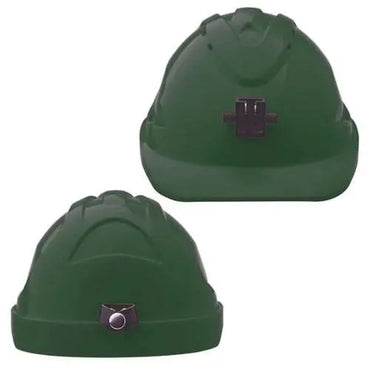 Pro Choicehard Hat (V9) - Unvented, 6 Point Ratchet Harness C/w Lamp Bracket PPE Pro Choice GREEN