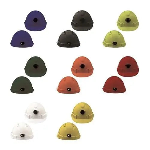Pro Choice Hard Hat (V6) - Vented, 6 Point Push-lock Harness C/w Lamp Bracket X 20 - HHV6LB PPE Pro Choice BLUE
