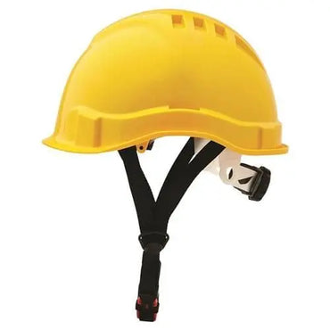 Pro Choice Airborne Hard Hat Vented Micro Peak, 6 Point Ratchet Harness - HHV6MP PPE Pro Choice YELLOW