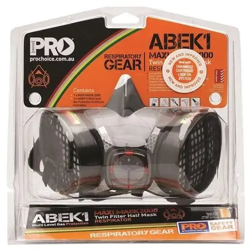 Pro Choice Chemical Kit Half Mask + Abek1 Cart Blister Pack - HMABEK1 PPE Pro Choice