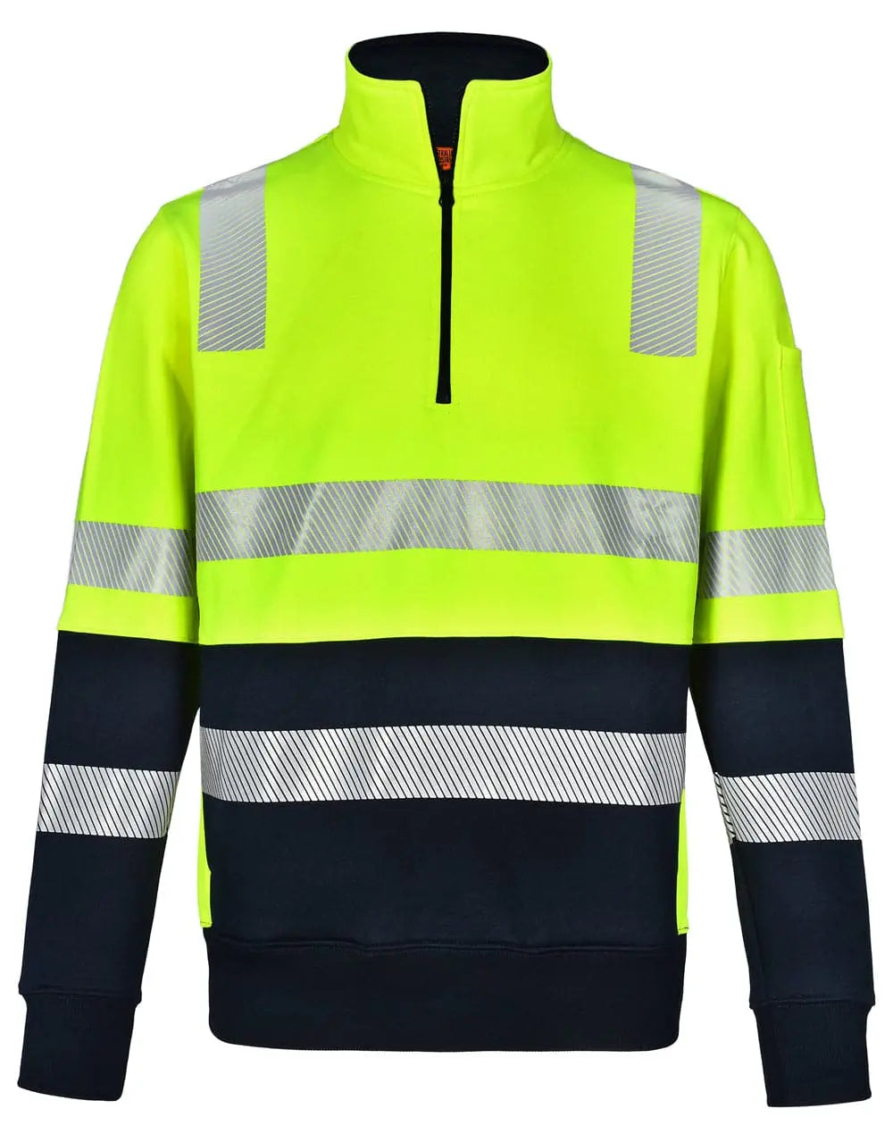 Vic Rail Hi Vis Safety Jumper- Unisex SW32 Work Wear Australian Industrial Wear XS Yellow/Navy