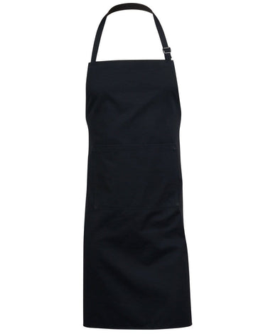 Bib Apron AP03 Hospitality & Chefwear Australian Industrial Wear Black W 70cm x H 86cm 