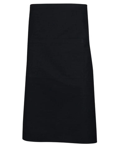Long Waist Apron AP02 Hospitality & Chefwear Australian Industrial Wear W 86cm x H 70cm Black