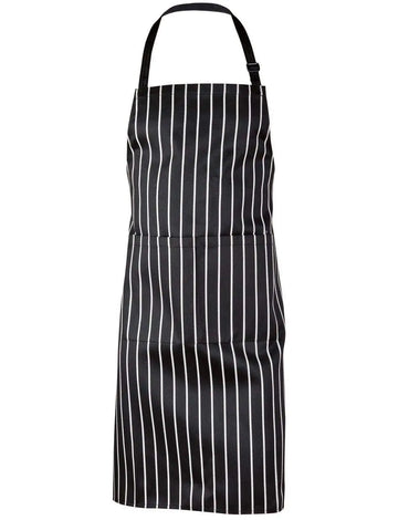 Long Waist Apron AP04 Hospitality & Chefwear Australian Industrial Wear W 70cm x H 85cm Black/White