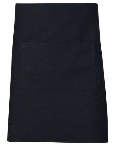 Short-waist-apron AP01 Hospitality & Chefwear Australian Industrial Wear W 86cm x H 50cm Black