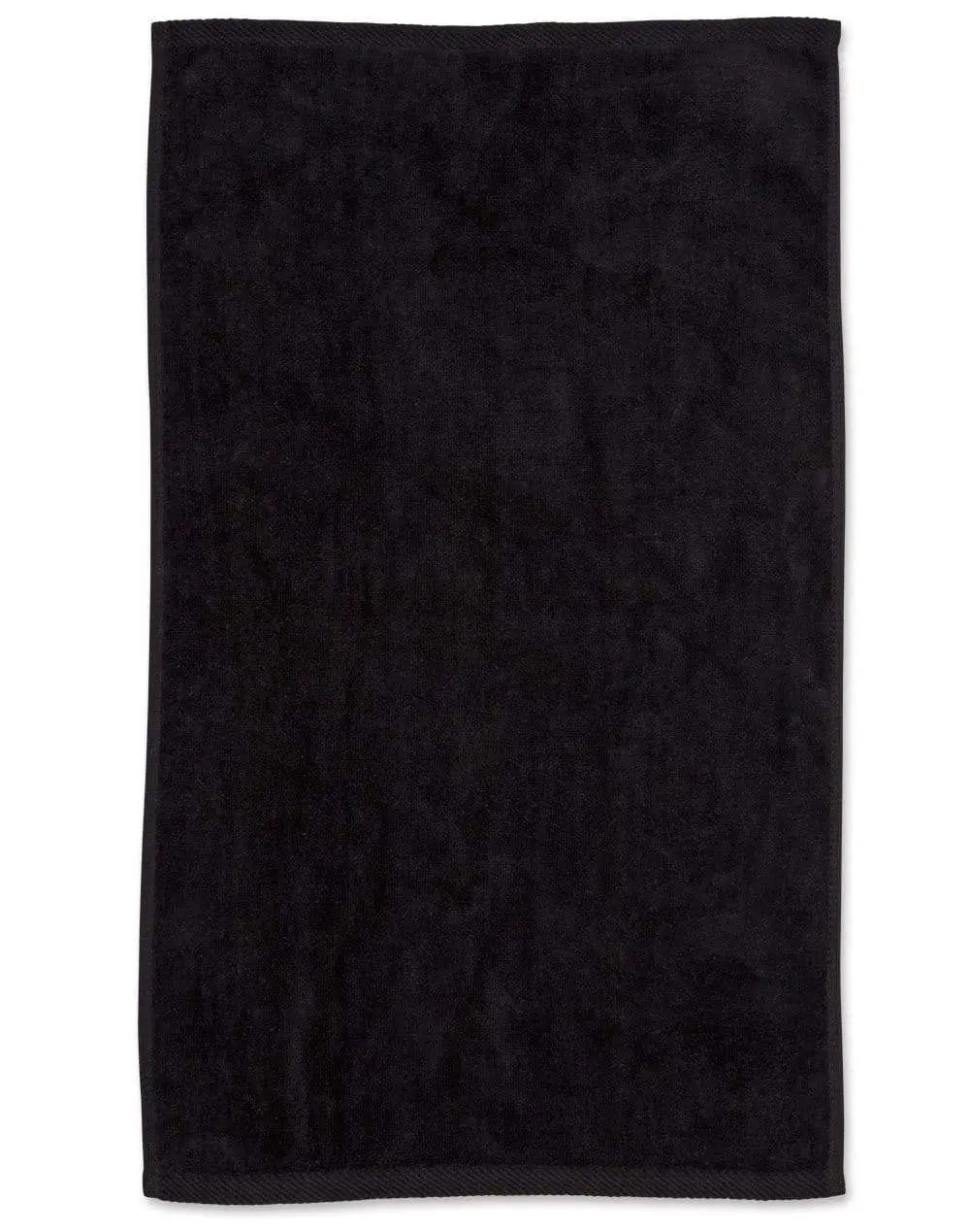 Golf Towel TW01 Work Wear Australian Industrial Wear 38cm x 65cm Black