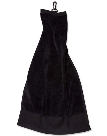Golf Towel With Hook TW06 Work Wear Australian Industrial Wear 40cm x 65cm Black