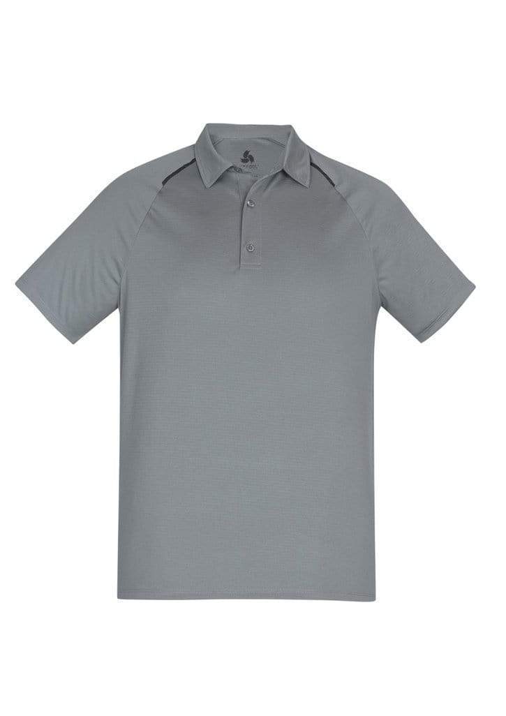 Biz Collection Academy Mens Polo P012MS Casual Wear Biz Care Silver/Charcoal S 