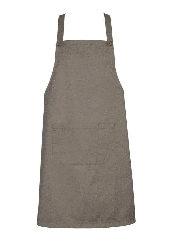 Biz Collection Textured Fabric Urban Bib Apron BA55 Hospitality & Chefwear Biz Collection Natural