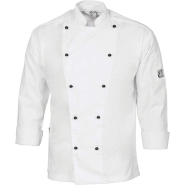 Dnc Workwear Traditional Short Sleeve Chef Jacket - 1102 Hospitality & Chefwear DNC Workwear White XS 